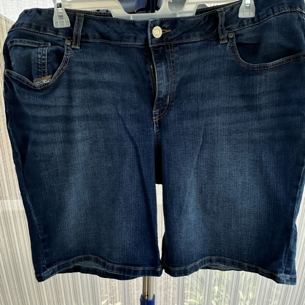 Maurices Dark Blue Jean Shorts